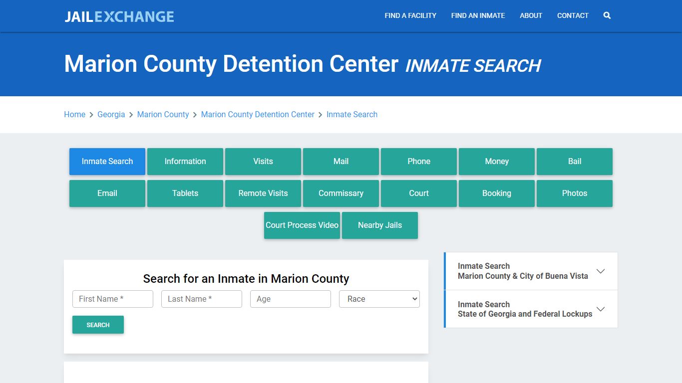 Marion County Detention Center Inmate Search - Jail Exchange