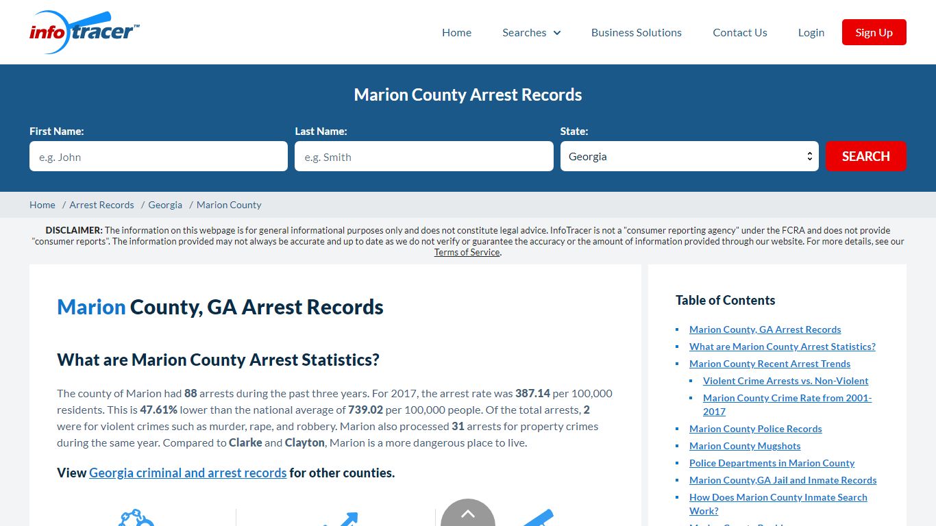 Marion County, GA Arrests, Mugshots & Jail Records - InfoTracer